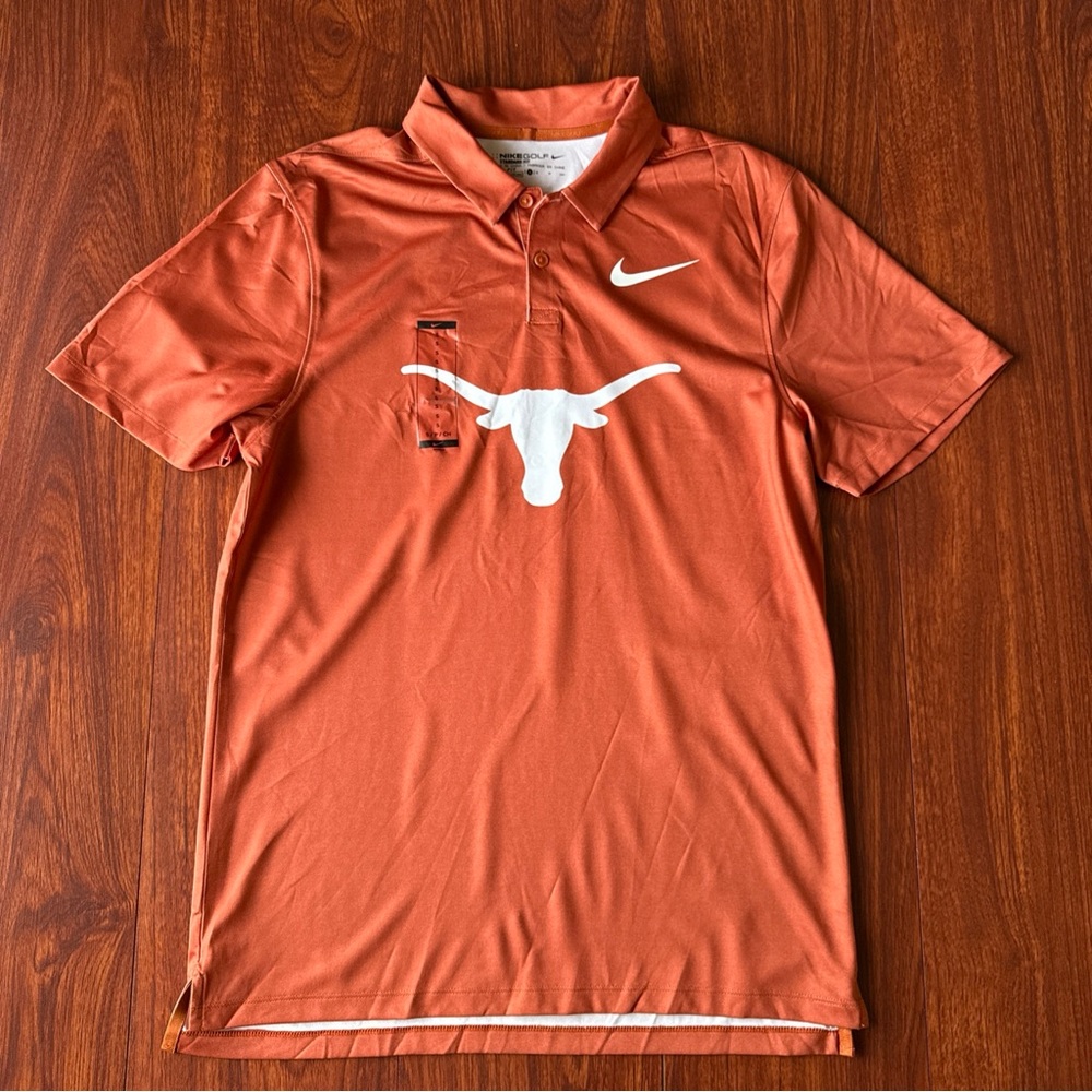 Nike DriFit Men's Texas Longhorns Golf Polo Shirt Size Small Classic Fit